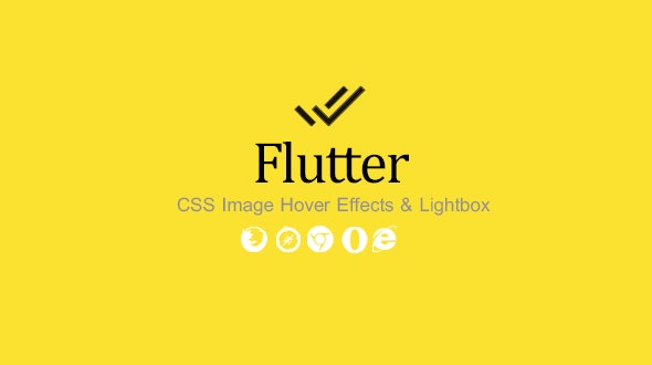 Flutter - CSS Image Hover Effects & Lightbox