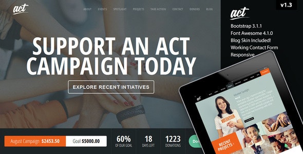 Act - Nonprofit Charity Theme