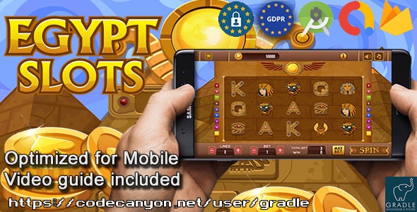 Slots Egypt (Admob + GDPR + Android Studio)