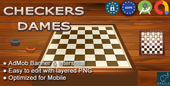 Checkers - Dames (Android Studio - Admob - GDPR)