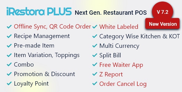 iRestora PLUS - Next Gen Restaurant POS