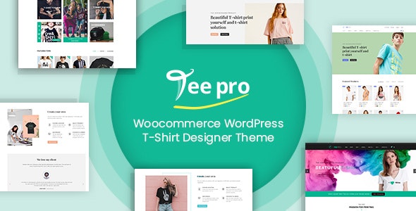 TEEPRO - Woocommerce Custom T-Shirt Designer WordPress Theme