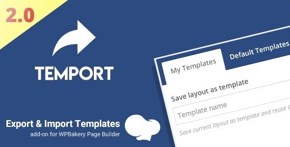 Export & Import Templates WPBakery Page Builder