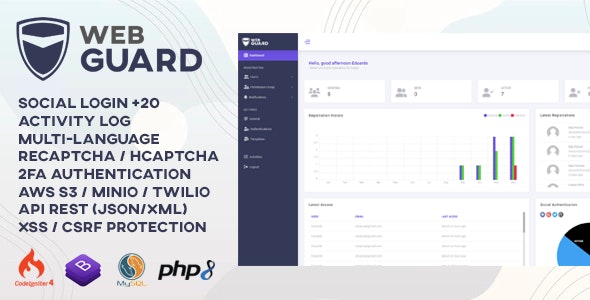 WebGuard - Advanced PHP Login and User Management