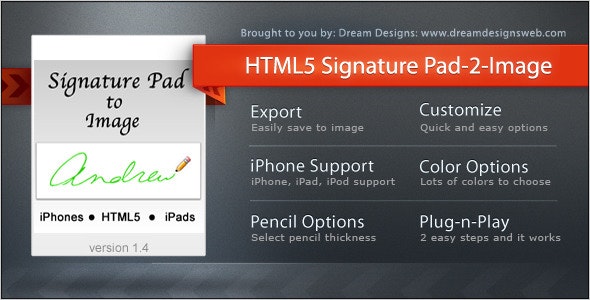 HTML5 Signature Pad to Image