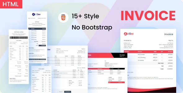 initBill - invoice & Receipt HTML Template