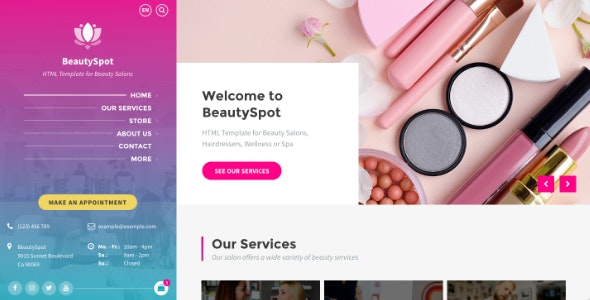 BeautySpot - Beauty Salon HTML Template