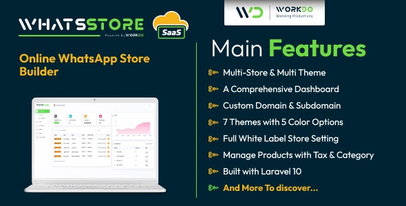 WhatsStore SaaS - Online WhatsApp Store Builder