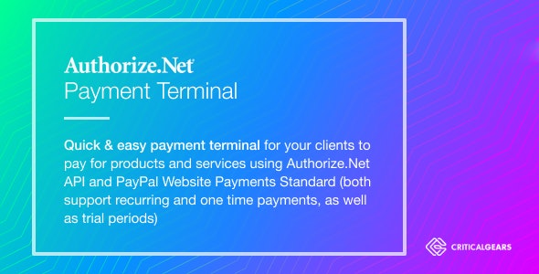 Authorize.net Payment Terminal