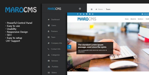 MaroCMS -  Business CMS