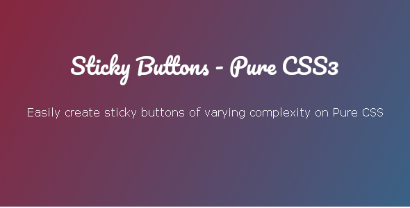 Sticky Buttons - Pure CSS3. Create side menu, share buttons, floating menu and more