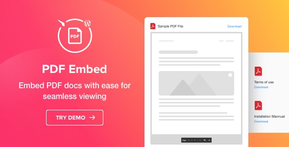 PDF Embed - WordPress PDF Viewer plugin