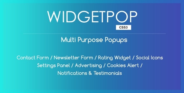 WidgetPop - Multipurpose Ready-made Popup Templates