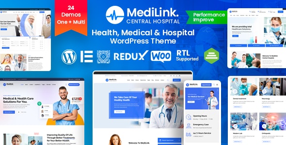 Medilink - Health & Medical WordPress Theme