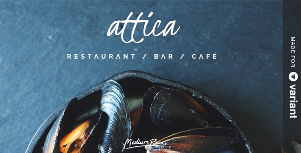 Attica - Restaurant Template with Page Builder