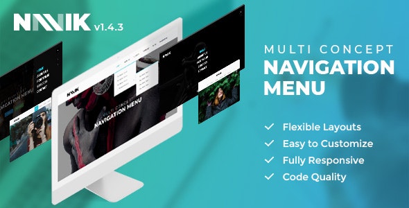 Navik - Responsive Header Navigation Menu