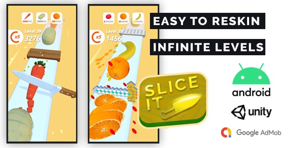 Perfect Slice 3D - Complete Unity Game + Admob