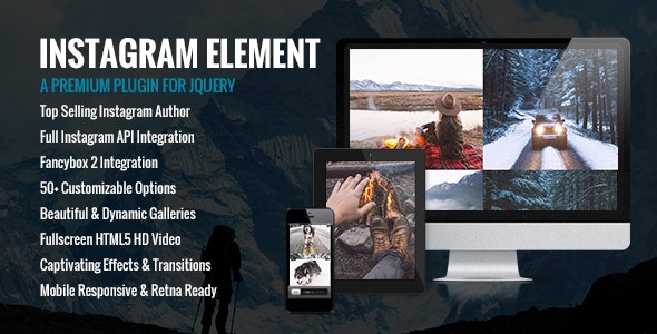 Instagram Element - Instagram Plugin for jQuery