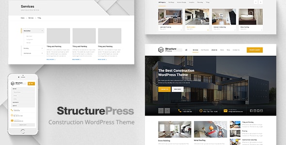 StructurePress - Construction and Architecture WordPress Theme