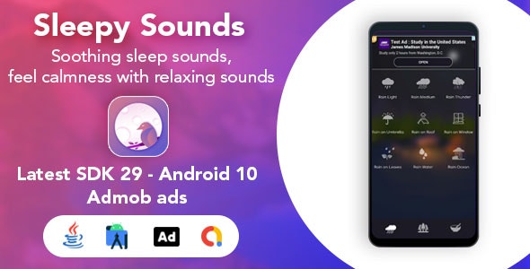 Medditate - Relaxing Meditation Sound App for Android - With Admob Ads