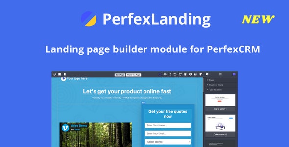 PerfexLanding - LandingPage builder for PerfexCRM