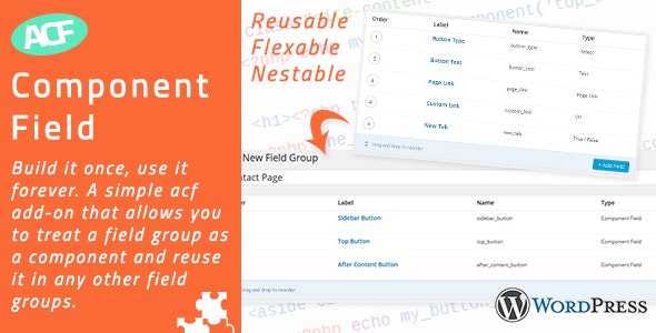 Advanced Custom Fields - Component Field Addon