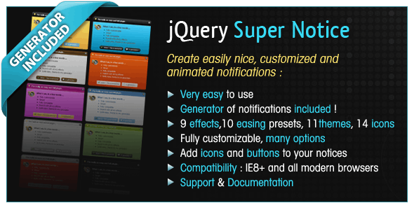 jQuery Super Notice