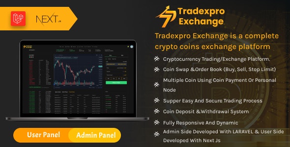 Tradexpro Exchange - Crypto Buy Sell and Trading platform, ERC20 and BEP20 Tokens Supported