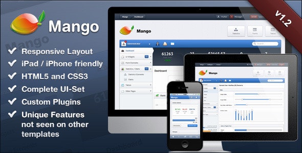 Mango – Slick & Responsive Admin Template