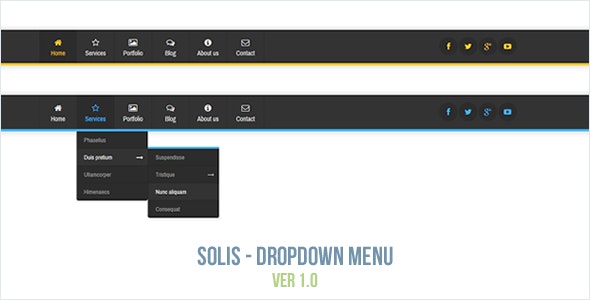 Solis - Dropdown Menu