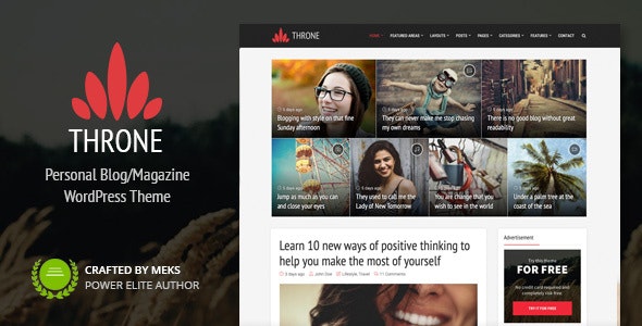 Throne - Personal Blog WordPress Theme