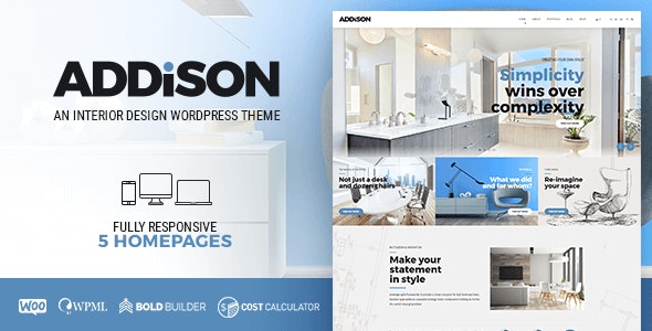 Addison - Architecture & Interior Design WordPress Theme