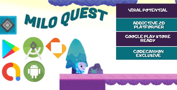 Milo Quest - Android Studio - BuildBox - Full Game Template