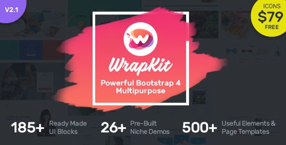 WrapKit - Bootstrap 4 Multipurpose Template