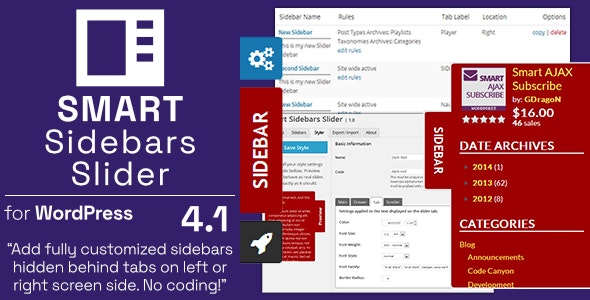 Smart Sidebars Slider - Plugin for WordPress