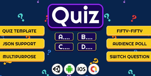 Trivia Quiz - Multipurpose Unity Game Template For Android & iOS