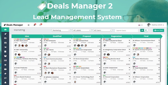 Deals Manager 2 CRM