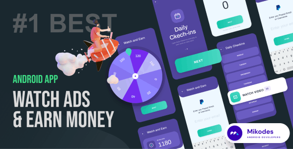 Watch And Earn - Android App Source Code