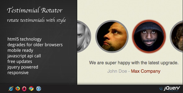 DZS Testimonial Rotator - jQuery powered