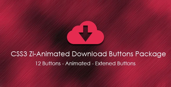 CSS3 Zi-Animated Download Buttons Package