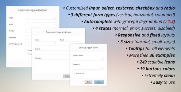 Pure CSS3 Forms Set