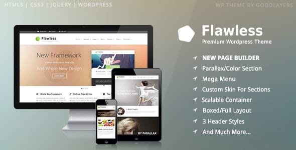 Flawless - Responsive Multi-Purpose WP Theme