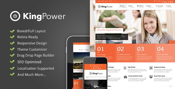 King Power - Retina Ready Multi-Purpose Theme