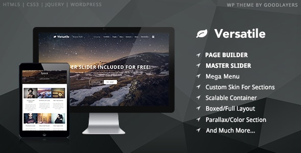 Versatile - Responsive Multi-Purpose WP Theme