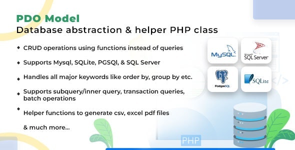 PDOModel - Database abstraction and helper PHP class