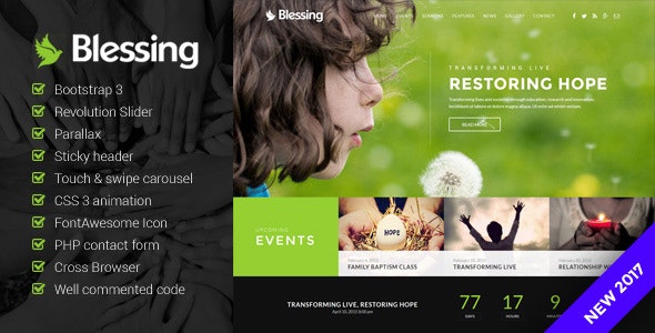 Blessing - Church Website Template