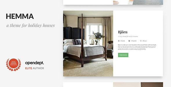 Hemma - B&B and Holiday House WordPress Theme