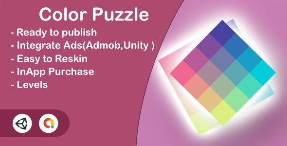 Color Puzzle (Unity Complete+Admob+InApp+iOS+Android)