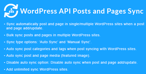 WordPress API Posts and Pages Sync with Multiple WordPress Sites