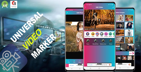 Universal Video Maker (Android 14 supported and SDK 34)